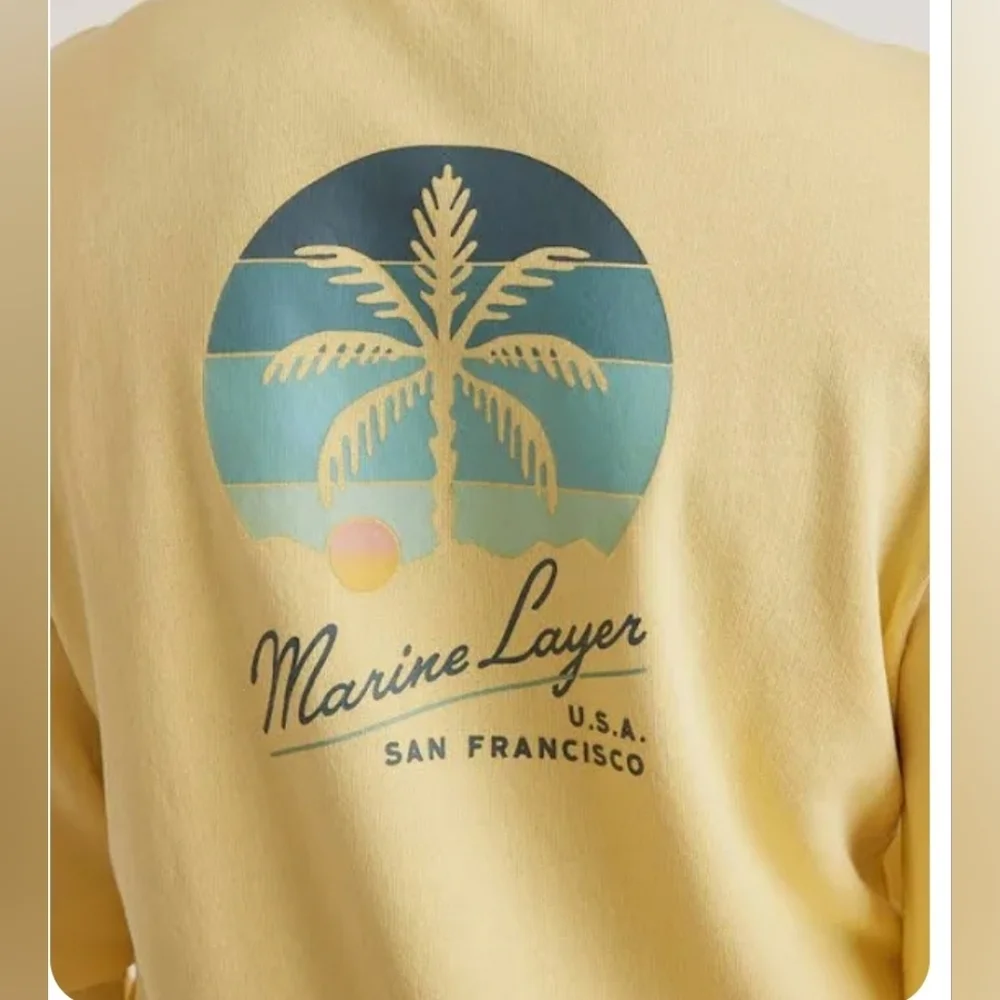 Marine Layer Men's Sweatshirt Terry Graphic Large - Picture 5 of 9